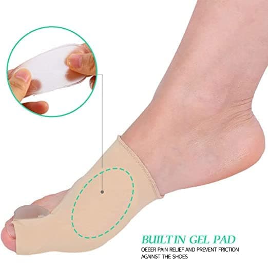 KARELLS separator deget correție hallux valgus, șosete bandaj, separator degete, correție hallux valgus zi/noapte, 4buc