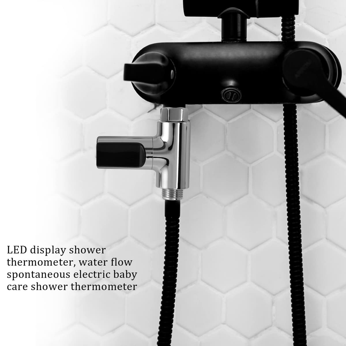 Jevina termometru duș cu display LED, generator automat flux apă pentru îngrijirea bebelușilor