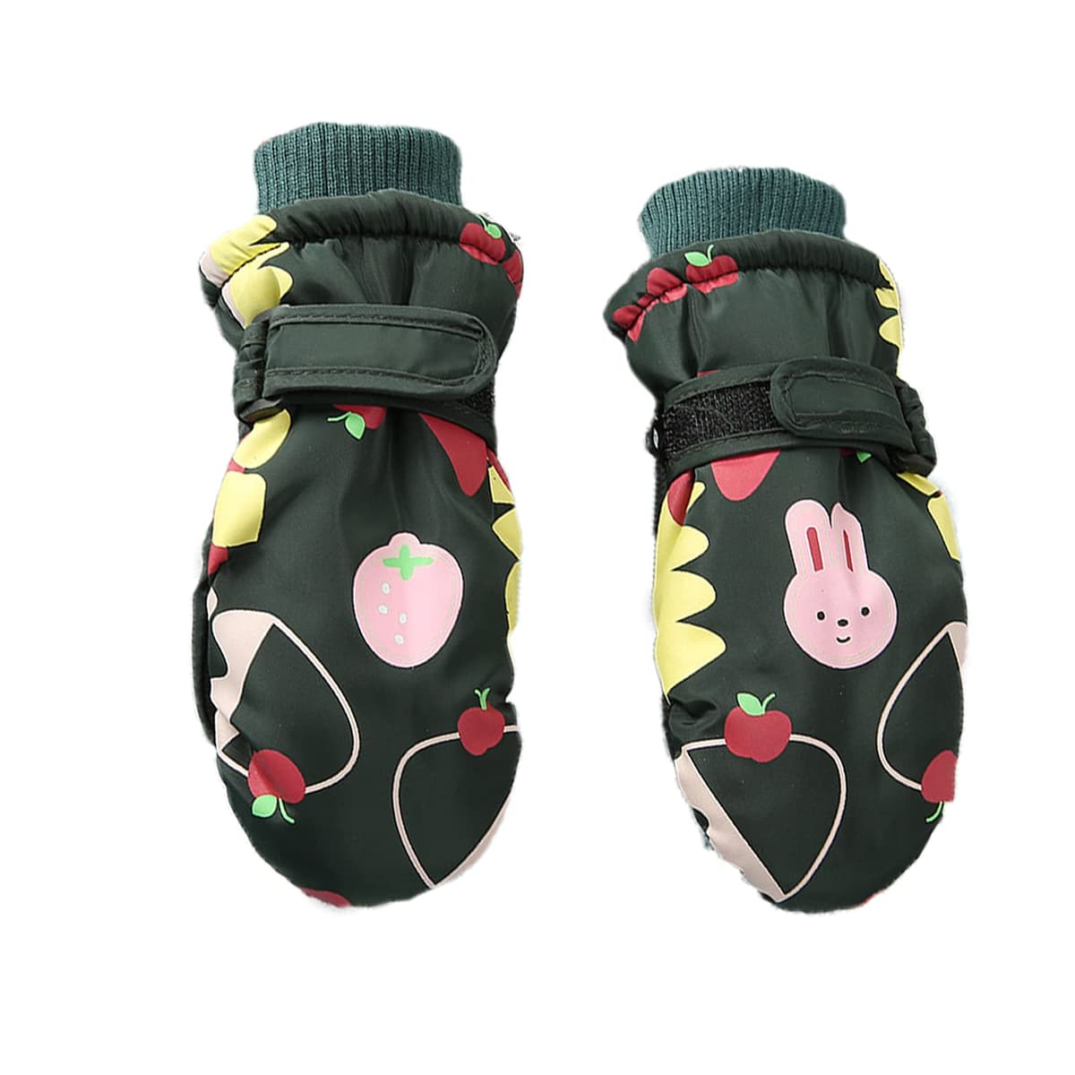 Mănuși schi copii iarnă impermeabile antiderapante căptușite - albastru 2-5 ani