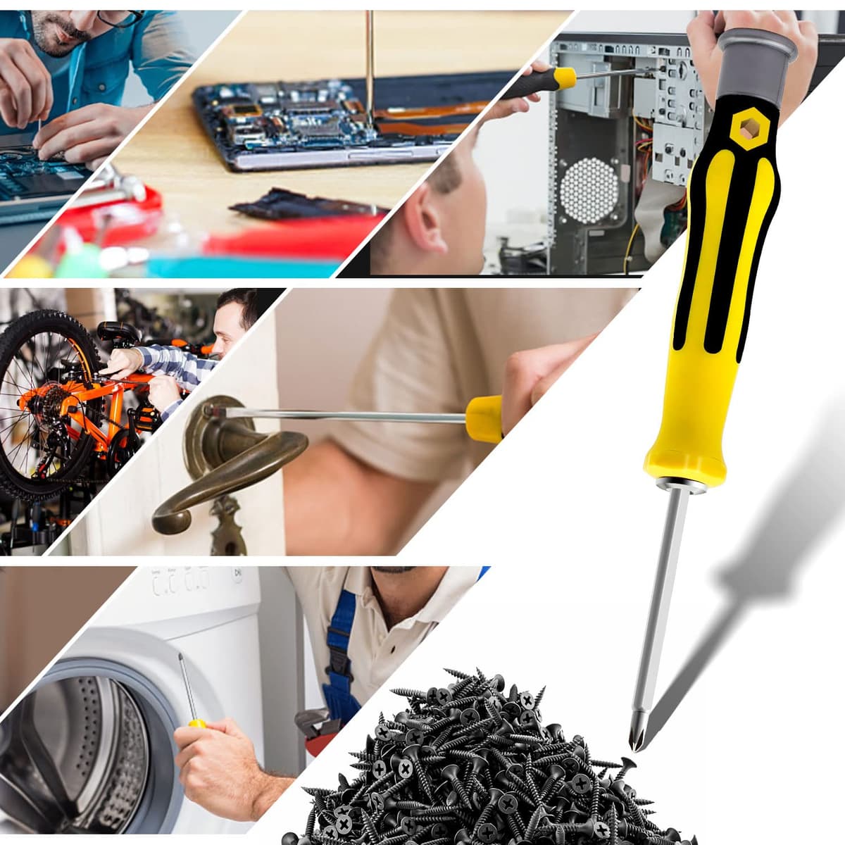 Set șurubelnițe, MYLERCT 13-în-1, portabil multifuncțional pentru aparate electrice mici medii