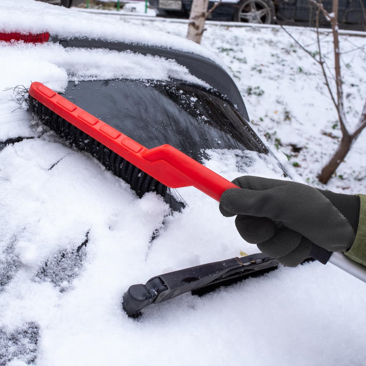 COOLJOB mănuși lucru, mănuși iarnă impermeabile, cu material cald, construcții grele, depozit, mănuși negre, M