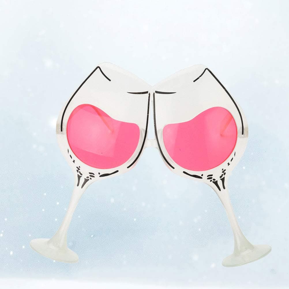 Amosfun ochelari de soare petrecere formă pahar de vin – 2 piese