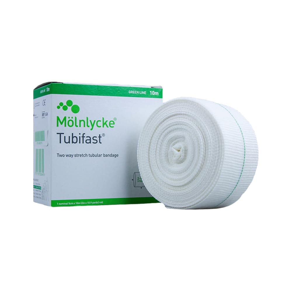 Tubifast bandaj elastic verde bidirecțional, absorbant 5cm x 10m, 1buc gaze molnlycke