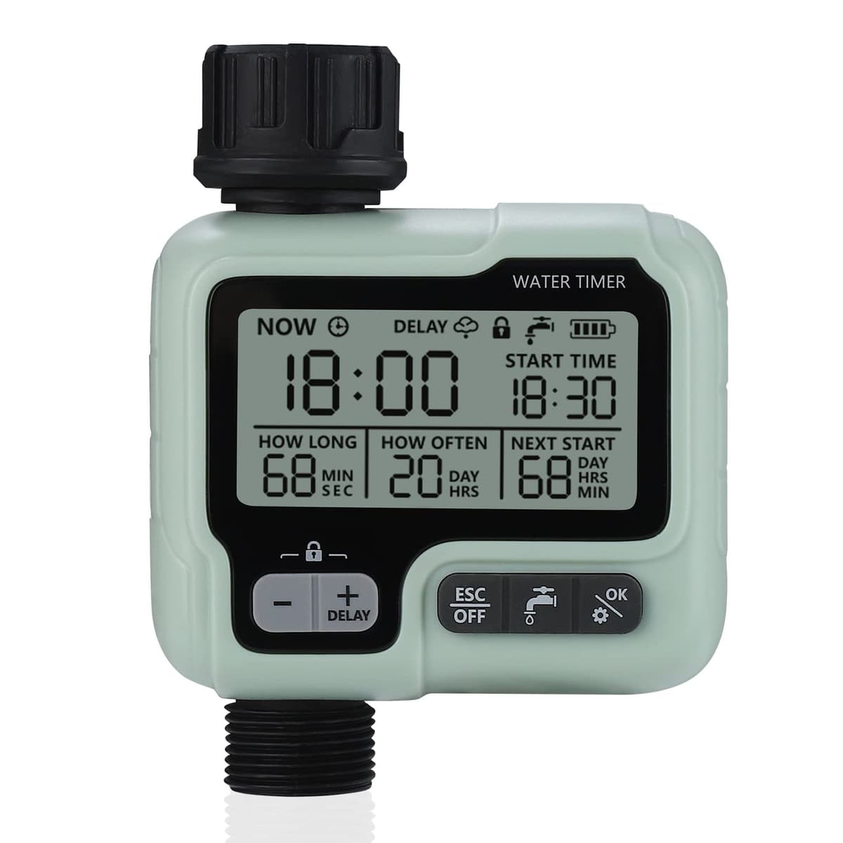 Johgee Timer Irigații Grădină Aspersor Computer Udare IPX5 Timer Apă Automat Control Ușor