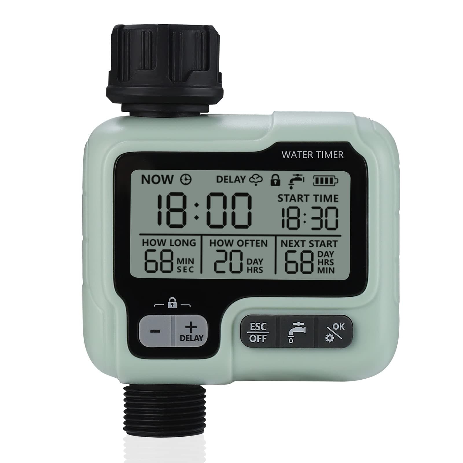 Sistem irigare automată Johgee, impermeabil IP55 exterior, multifuncțional pentru grădină legume