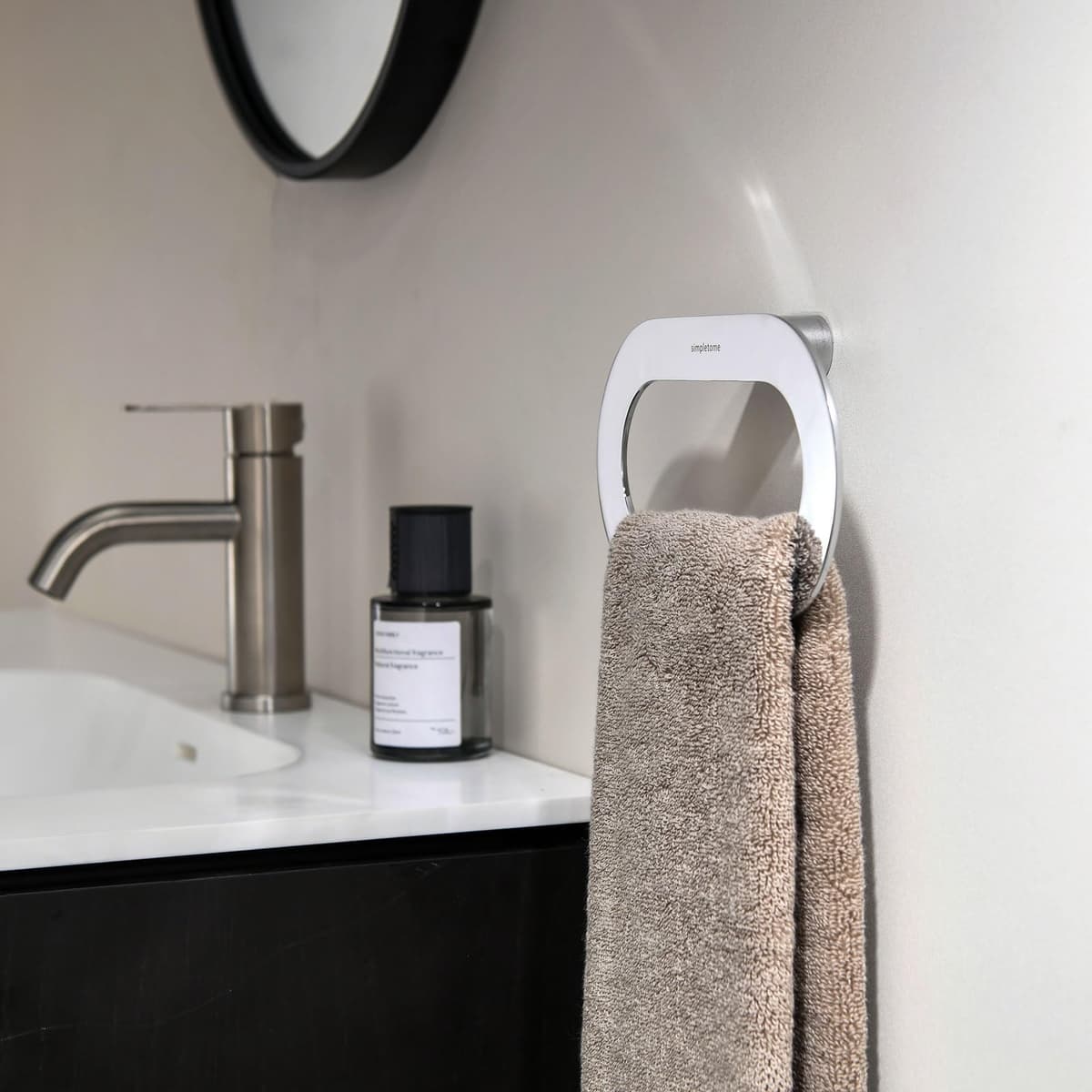 Suport prosoape baie oțel inoxidabil design modern – Cromat