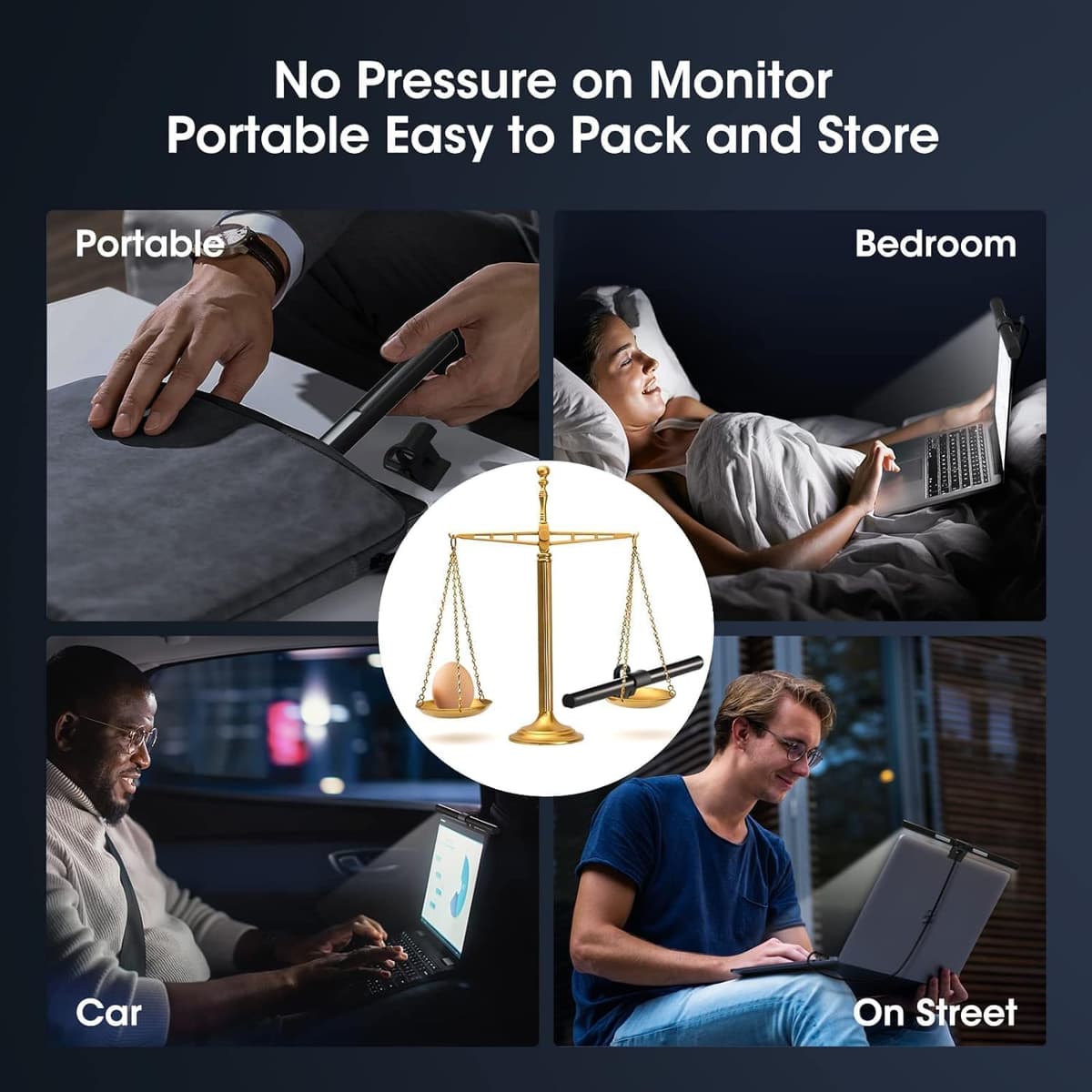 OOWOLF lampă monitor laptop design original exclusiv, dublă lumină USB 33cm reglabilă cu memorie