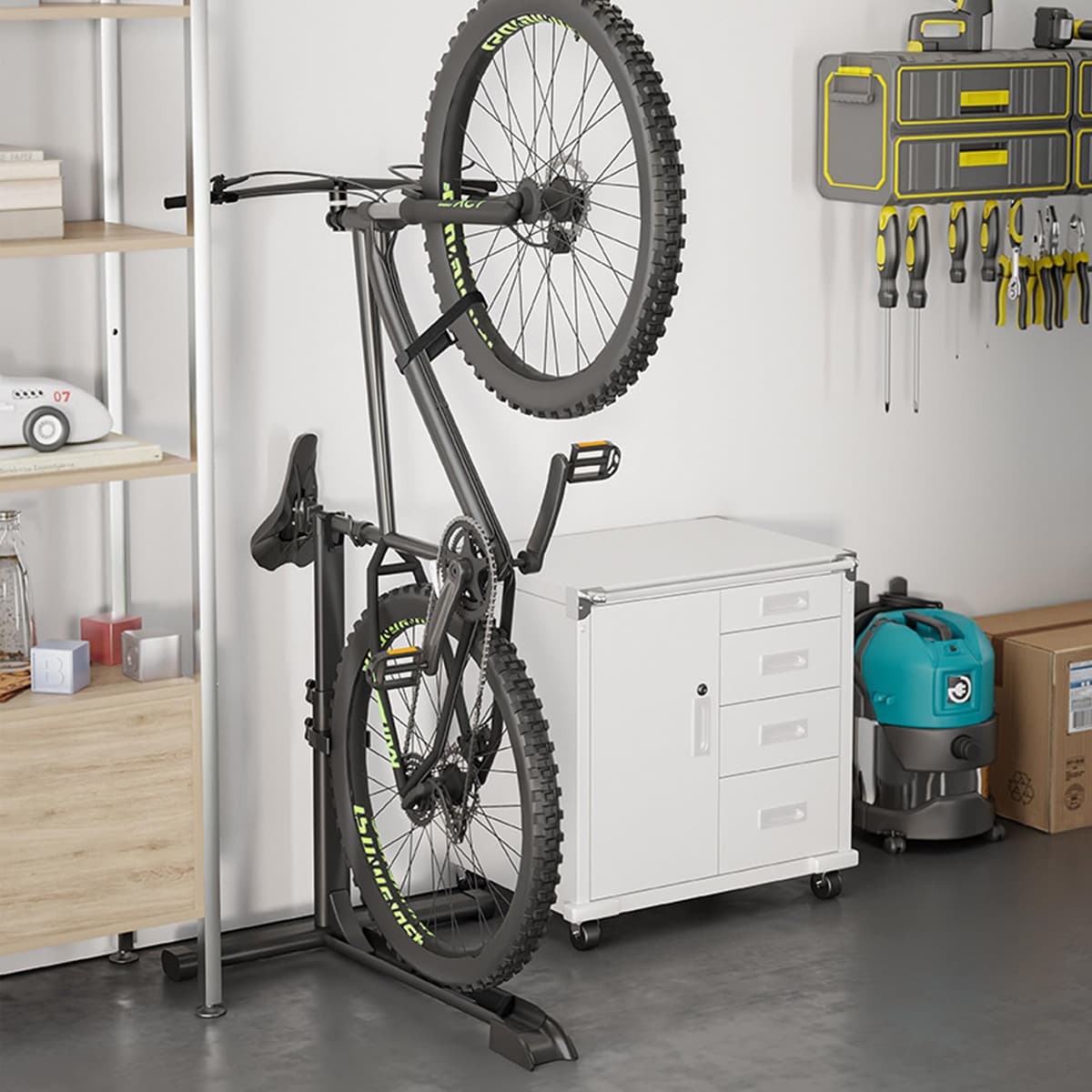 Mimoke suport bicicletă vertical - suport depozitare bicicletă vertical pentru interior garaje