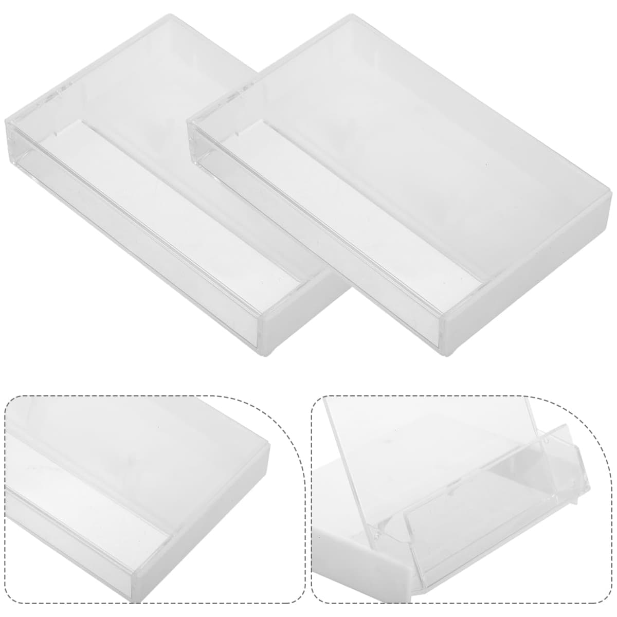10 bucăți huse casete audio plastic - transparente