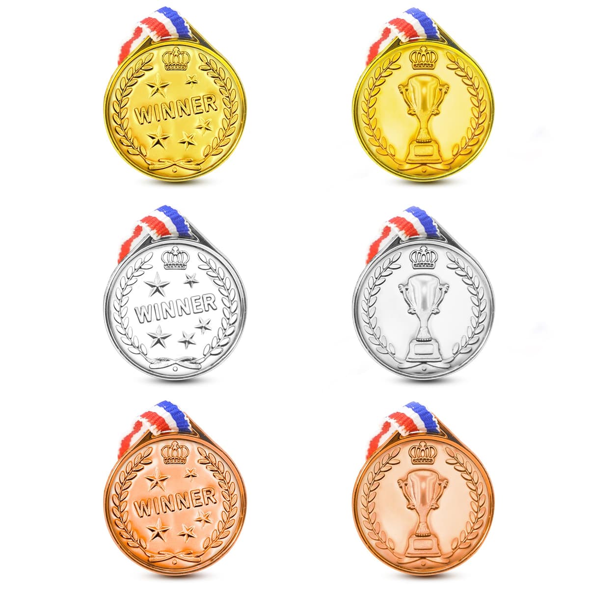 Brelet 30 medalii pentru copii, fotbal, aniversare, schi, muncă, sport, recompensă mini jocuri, diametru 3.8cm