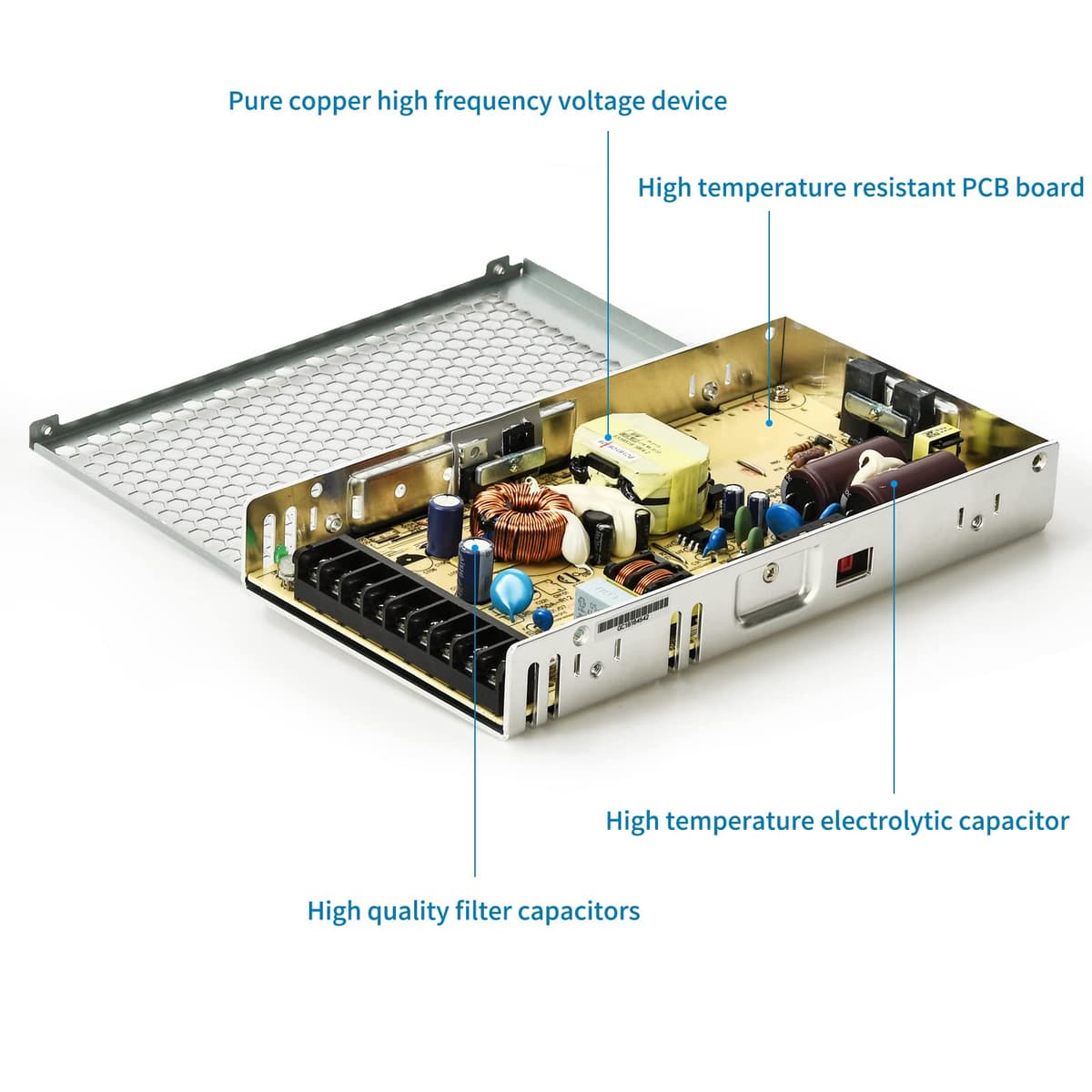 SCON transformator LED 24V DC 200W driver pentru sistem iluminat magnetic pe șină
