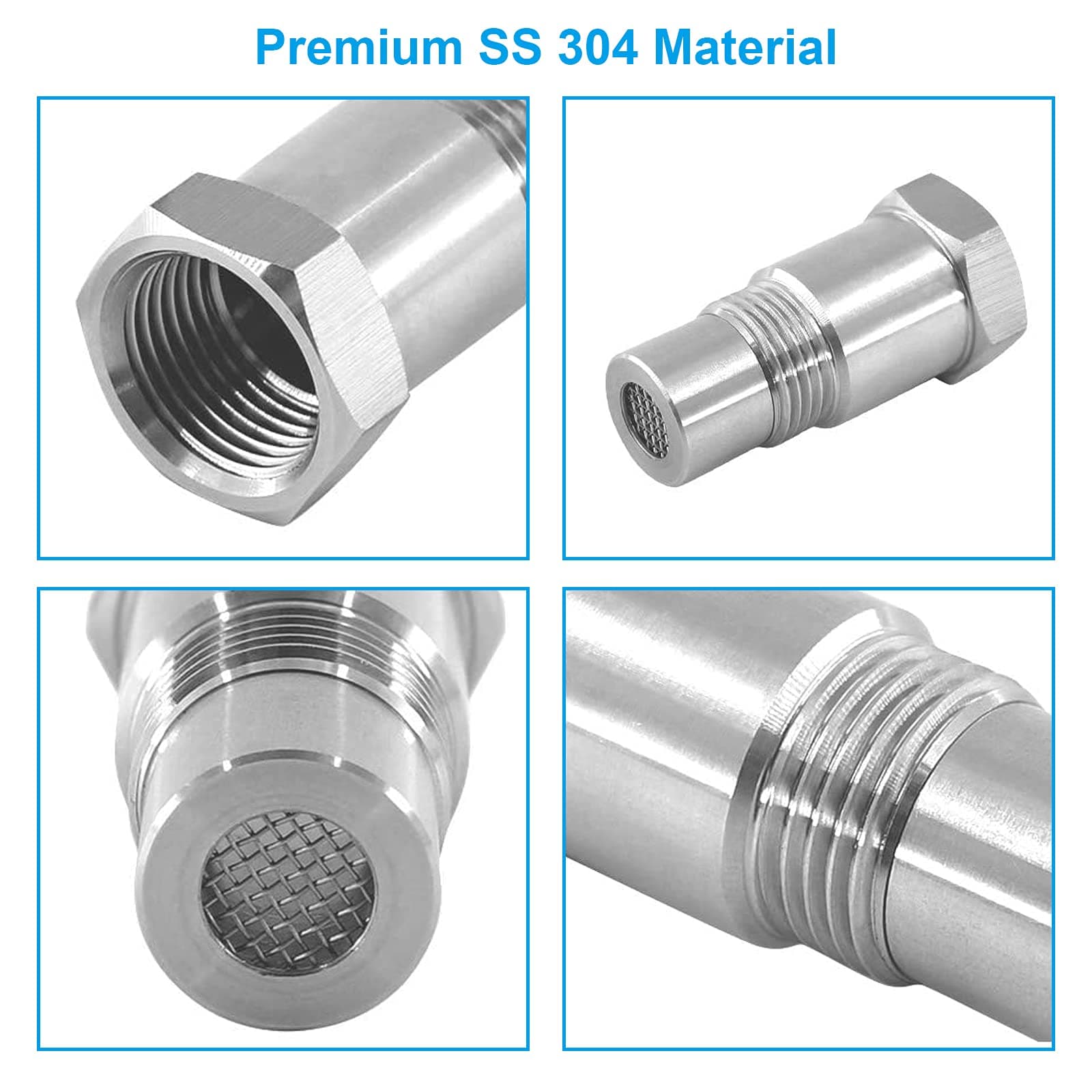 Adaptoare protecție senzor oxigen RUIZHI M18x1.5mm, 2 bucăți, prelungitor universal izolator pentru auto