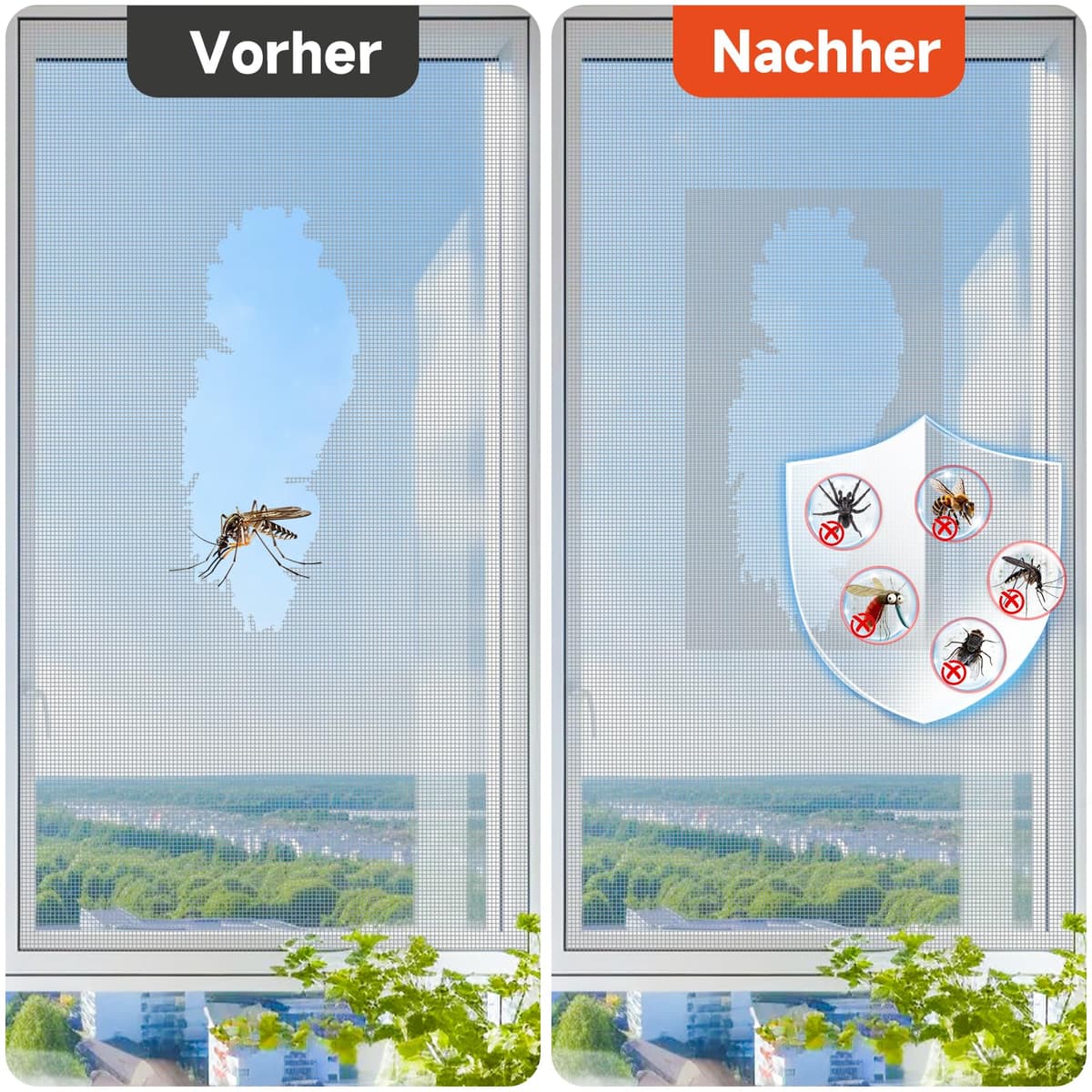 MLEJU bandă reparație plasă țânțari 10 cm x 6 m, autoadezivă, impermeabilă – gri