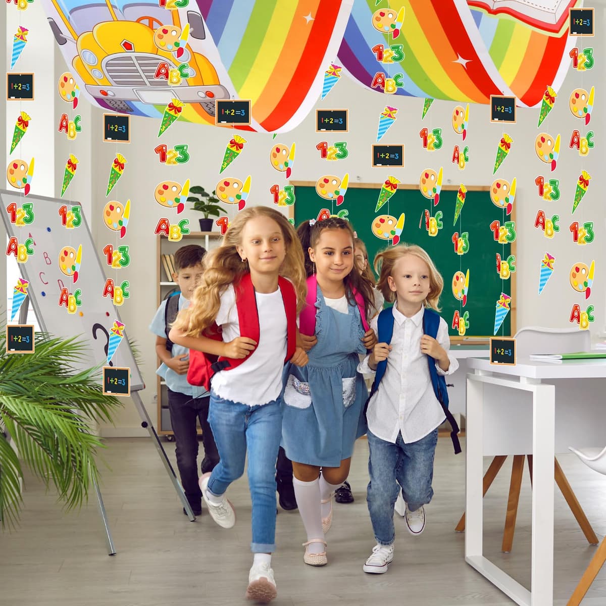 Banner suspendabil toamnă dovleac ghirlandă frunze arțar – 270x30cm